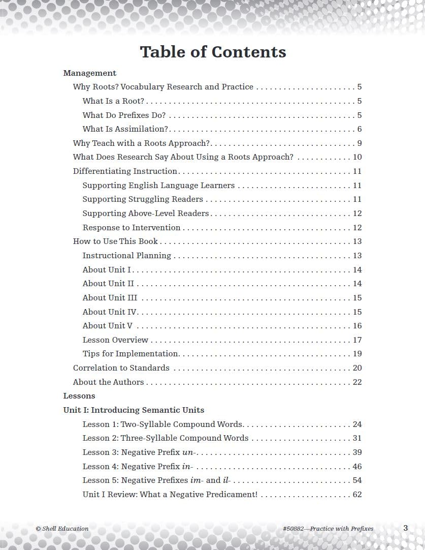 Practice with Prefixes (Getting to the Roots of ContentArea Vocabulary),Used