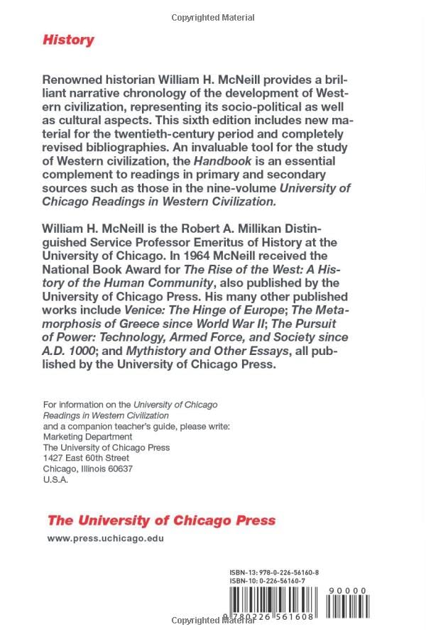 History of Western Civilization: A Handbook,New