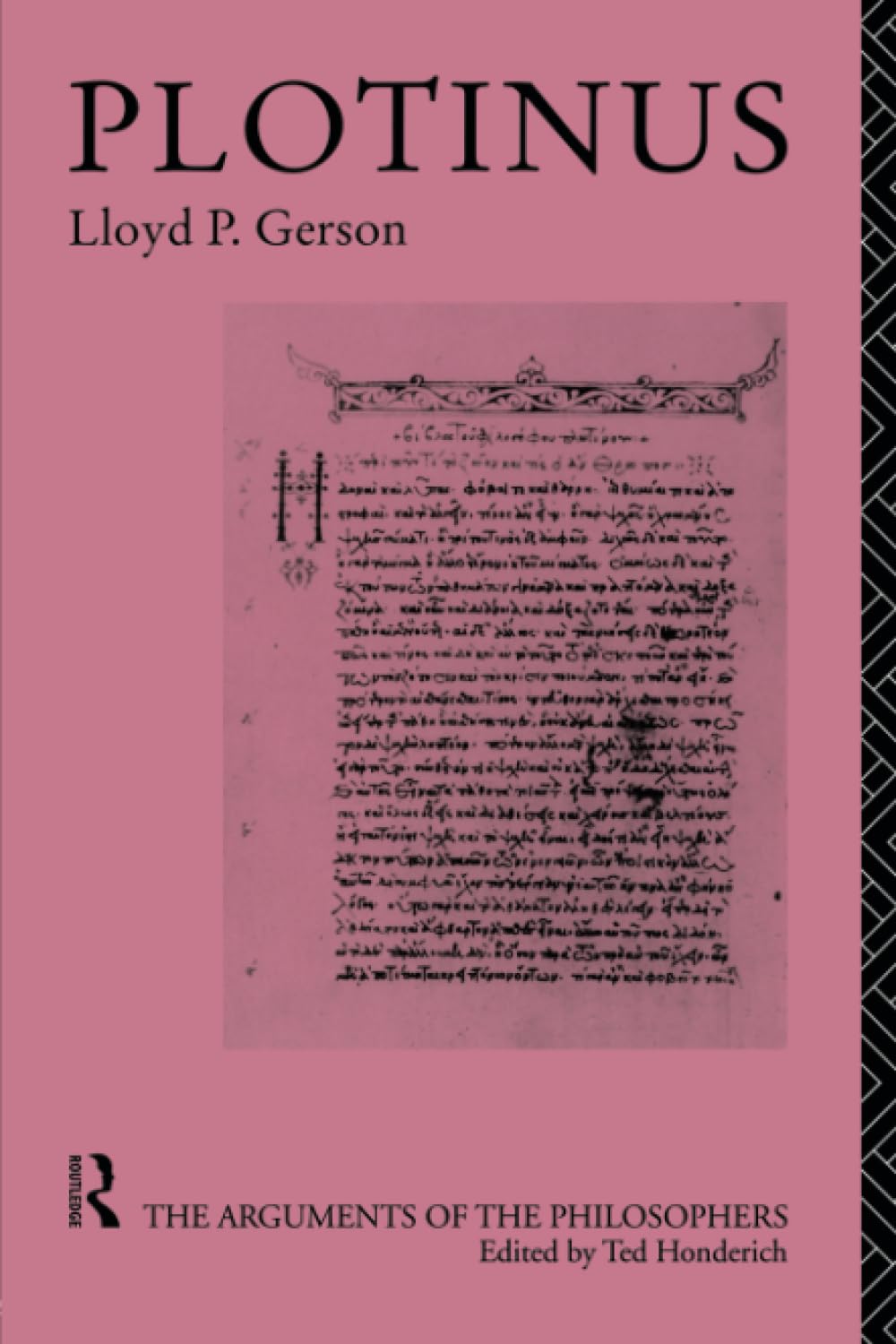 Plotinusarg Philosophers (Arguments Of The Philosophers)
