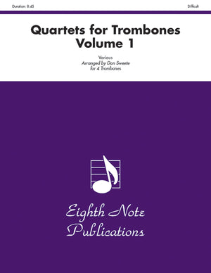 Quartets For Trombones, Vol 1: Score & Parts (Eighth Note Publications, Vol 1),Used