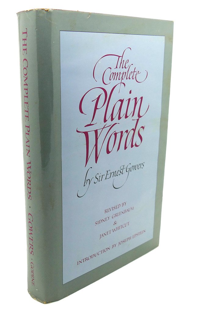 The Complete Plain Words,Used