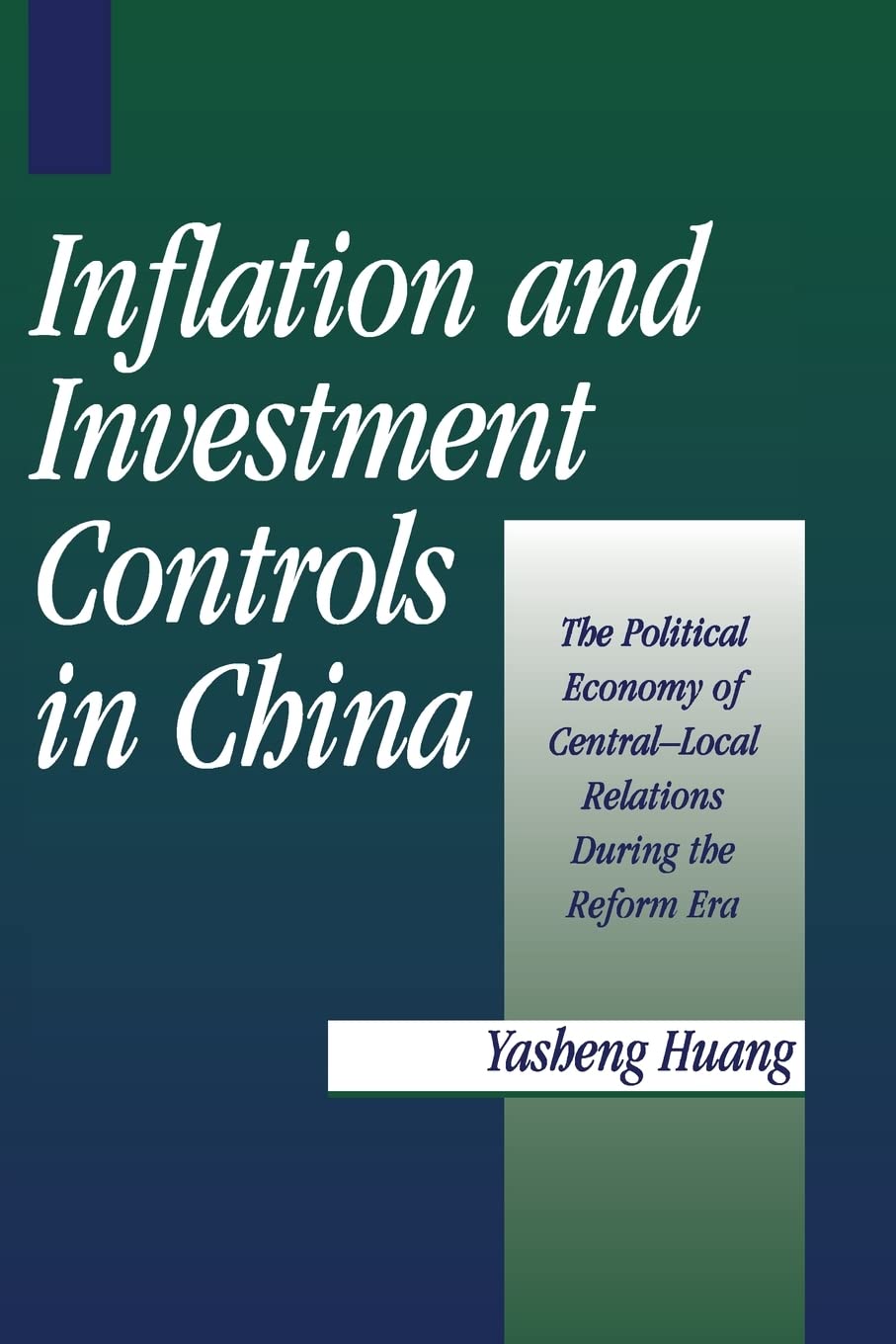 Inflation and Investment Controls in China,New