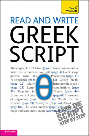 Read And Write Greek Script (Teach Yourself)