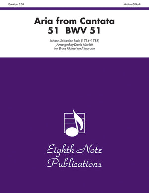 Aria (From Cantata 51, Bwv 51): Score & Parts (Eighth Note Publications),Used