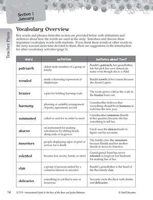 In the Year of the Boar and Jackie Robinson: An Instructional Guide for Literature  Novel Study Guide for Literature with Close,Used