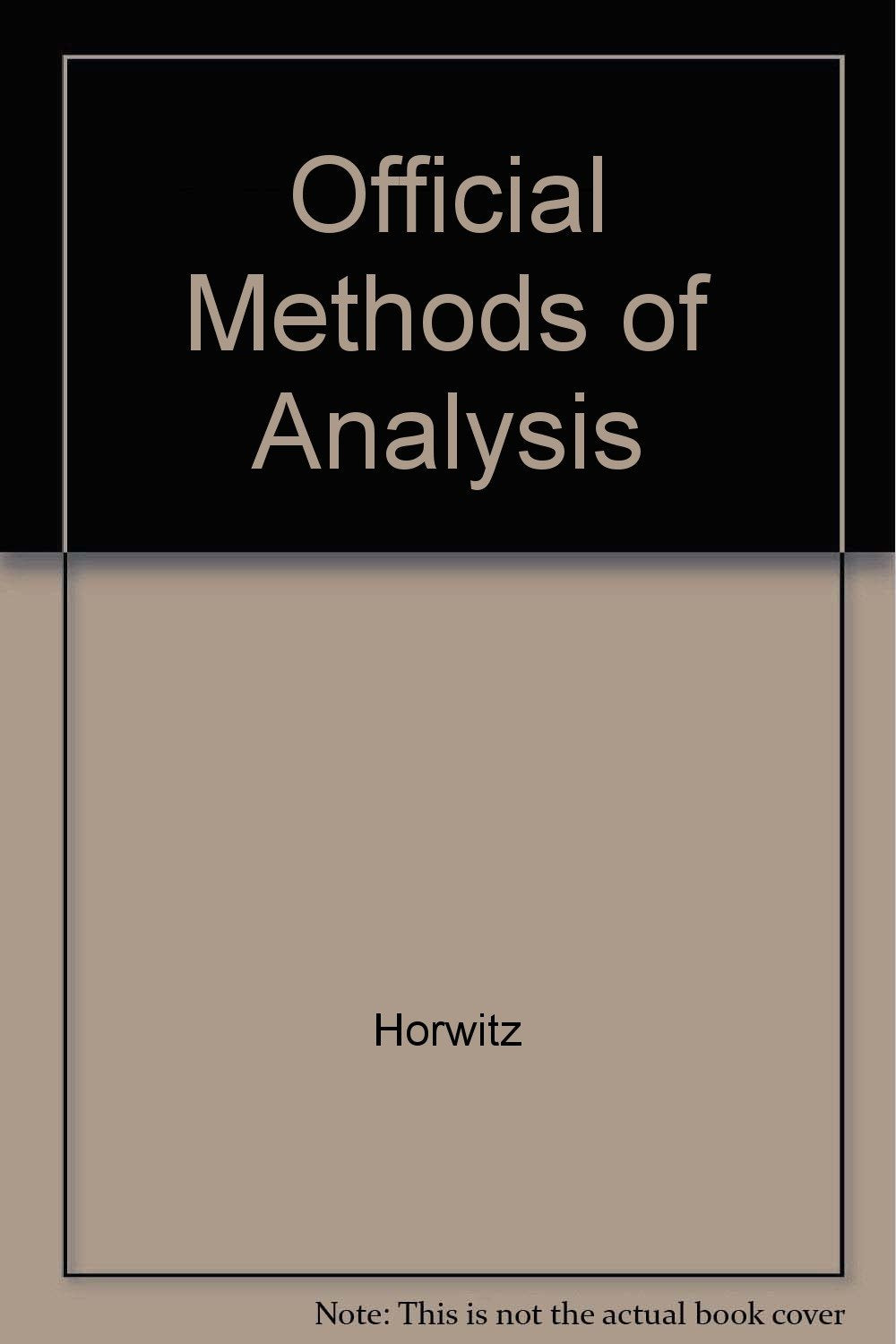 Official Methods of Analysis,Used