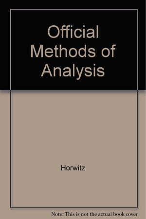 Official Methods of Analysis,Used