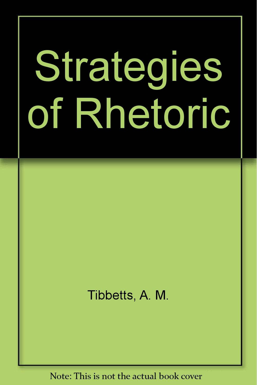 Strategies of Rhetoric,Used