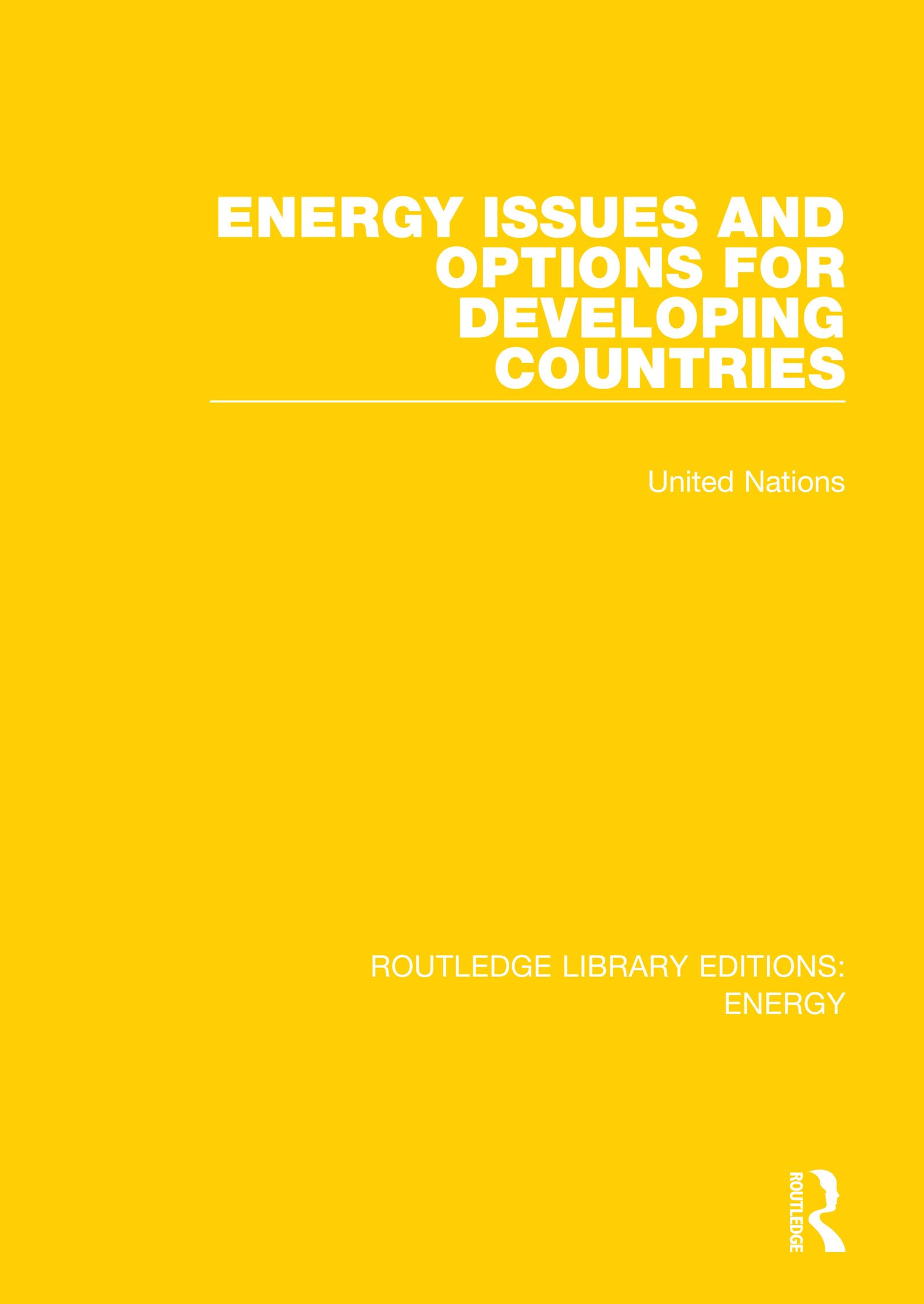 Energy Issues and Options for Developing Countries (Routledge Library Editions: Energy),Used