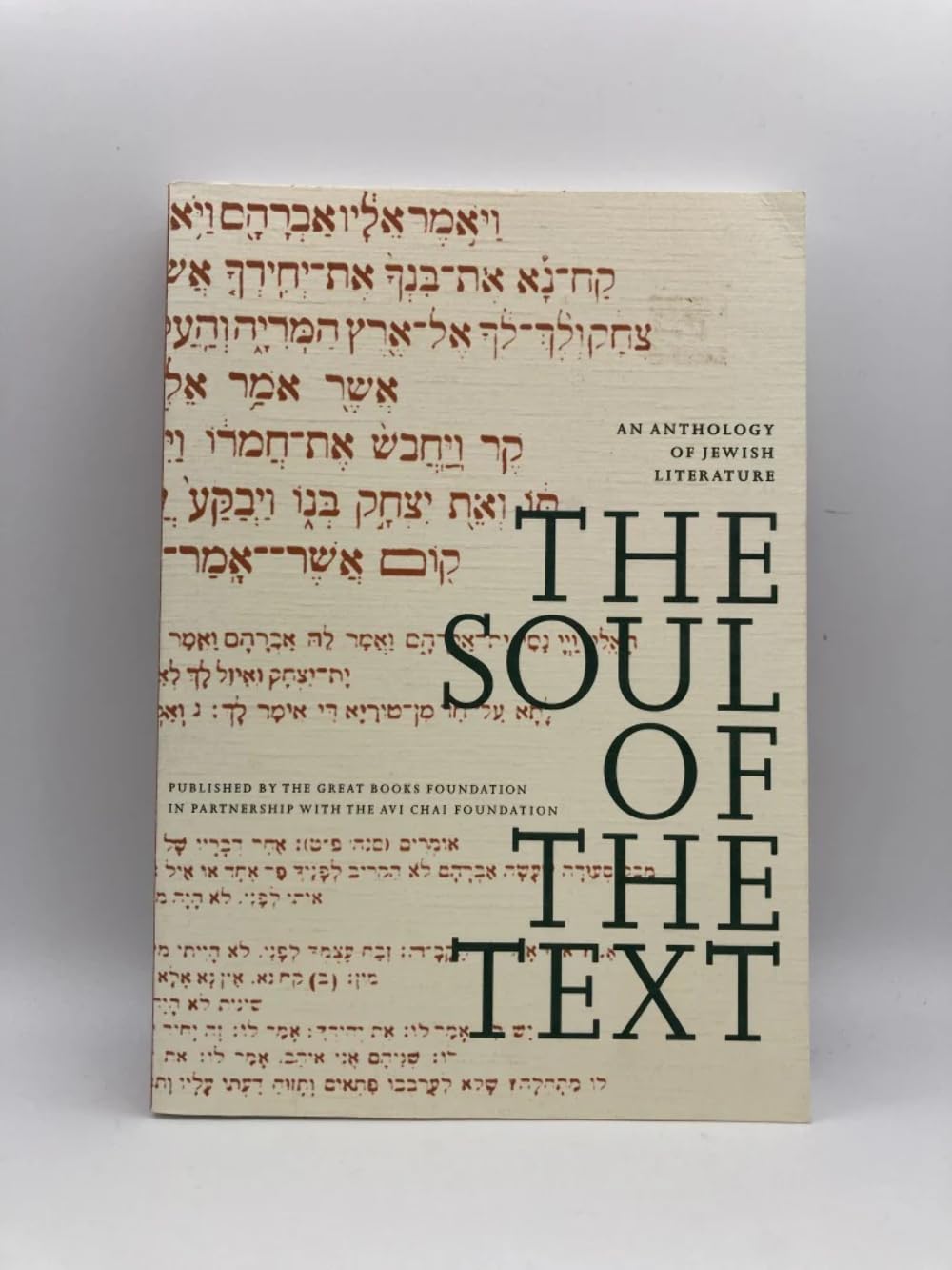 The Soul of the Text: An Anthology of Jewish Literature,Used