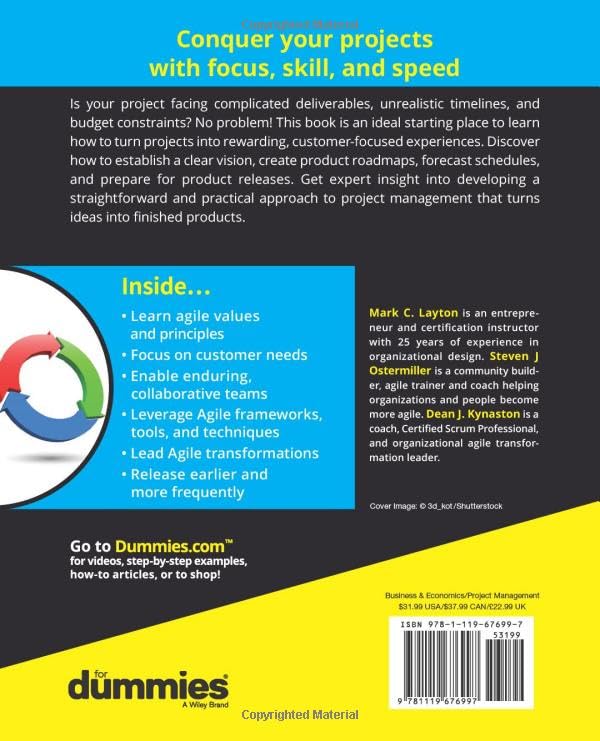 Agile Project Management For Dummies, 3rd Edition (For Dummies (Computer/Tech)),Used