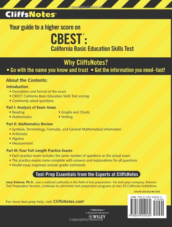 Cliffsnotes Cbest: 7Th Edition (Cliffstestprep),New