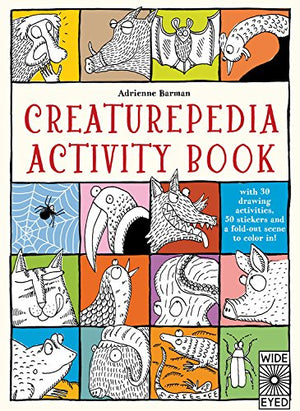 Creaturepedia Activity Book: With 30 Drawing Activities, 50 Stickers And A Foldout Scene To Color In!