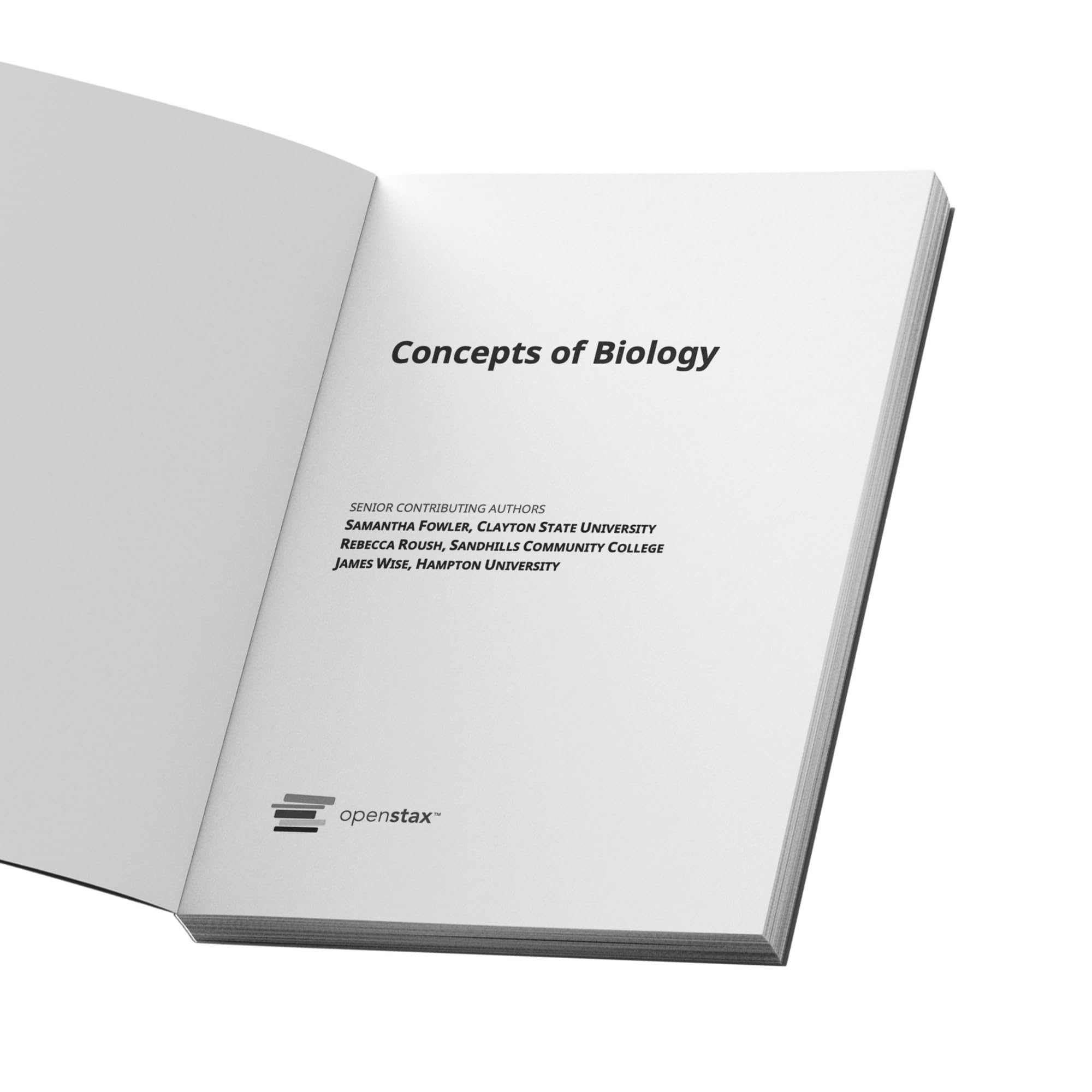 Concepts Of Biology: Official Openstax [Paperback, B&W]
