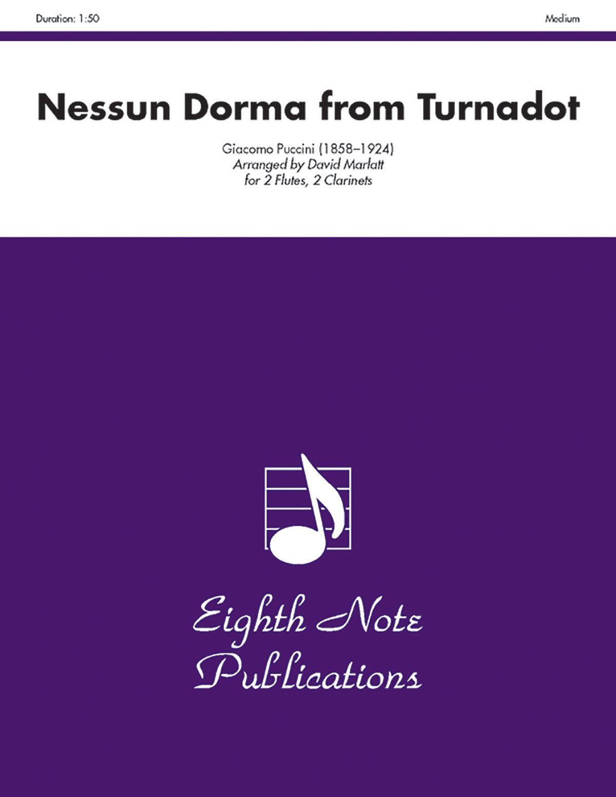 Nessun Dorma (From Turnadot): Score & Parts (Eighth Note Publications),Used