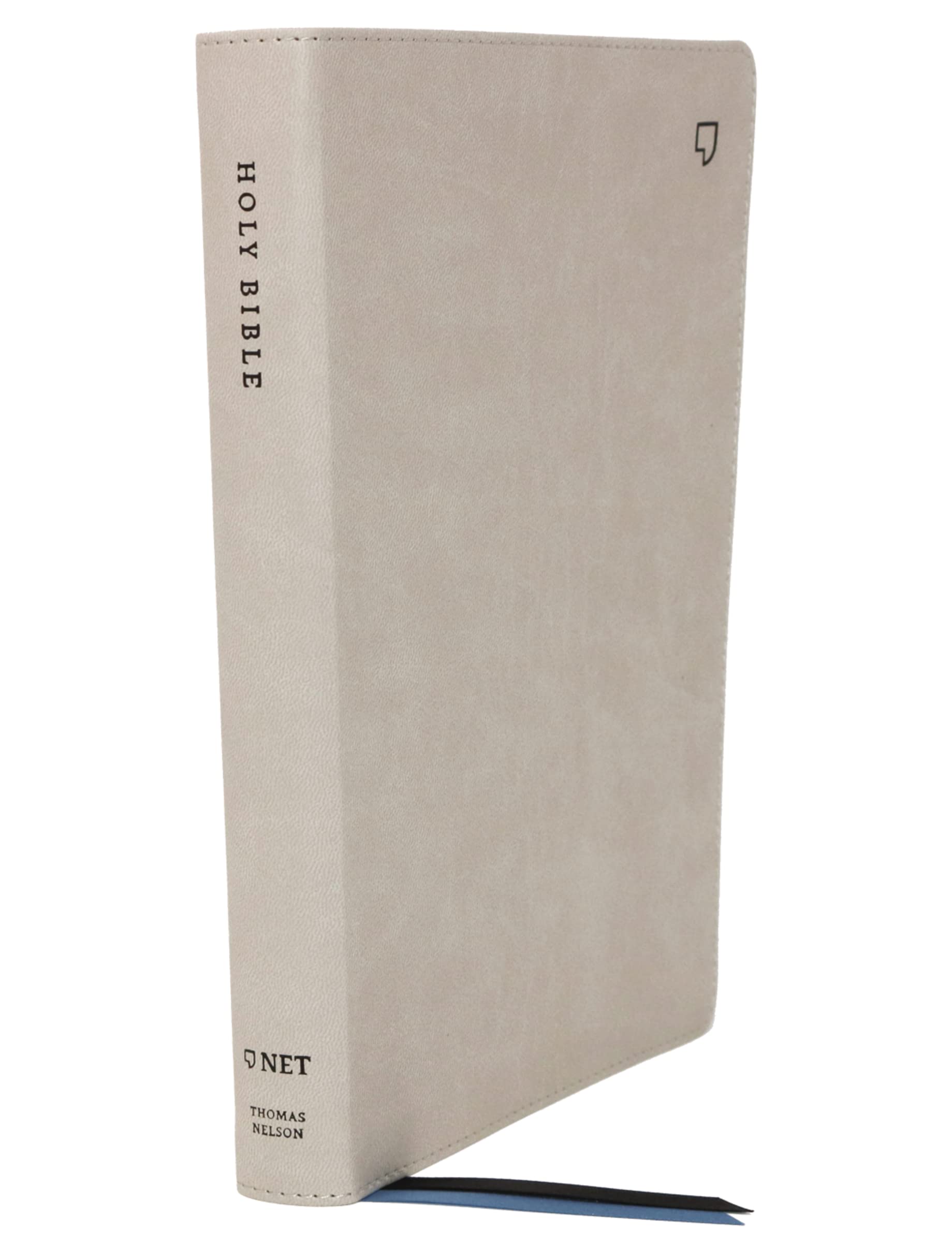 NET Bible, Thinline Large Print, Leathersoft, Stone, Thumb Indexed, Comfort Print: Holy Bible,Used
