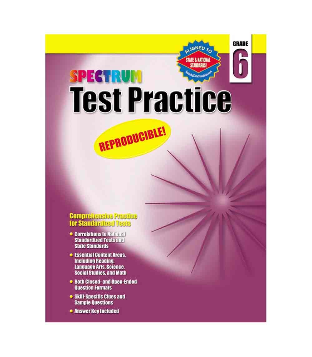 Spectrum Test Practice, Grade 6,Used