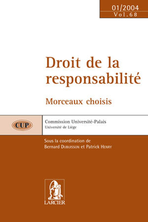 DROIT DE LA RESPONSABILITE: CUP 68  JANVIER 2004,Used