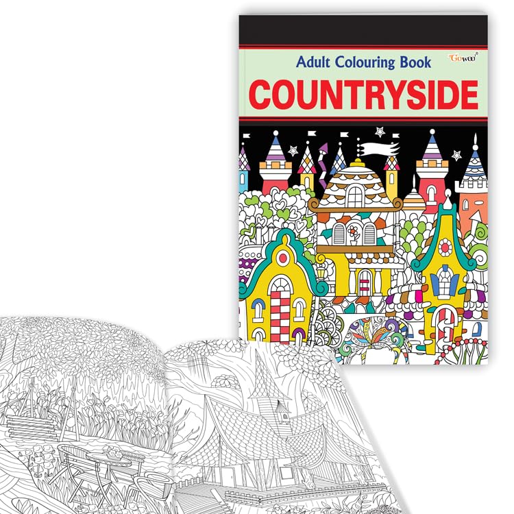 Countryside - Adult Colouring Book : Stress-Free Coloring Book, Countryside Patterns For Mindfulness And Calm, Colouring Book For Relaxation