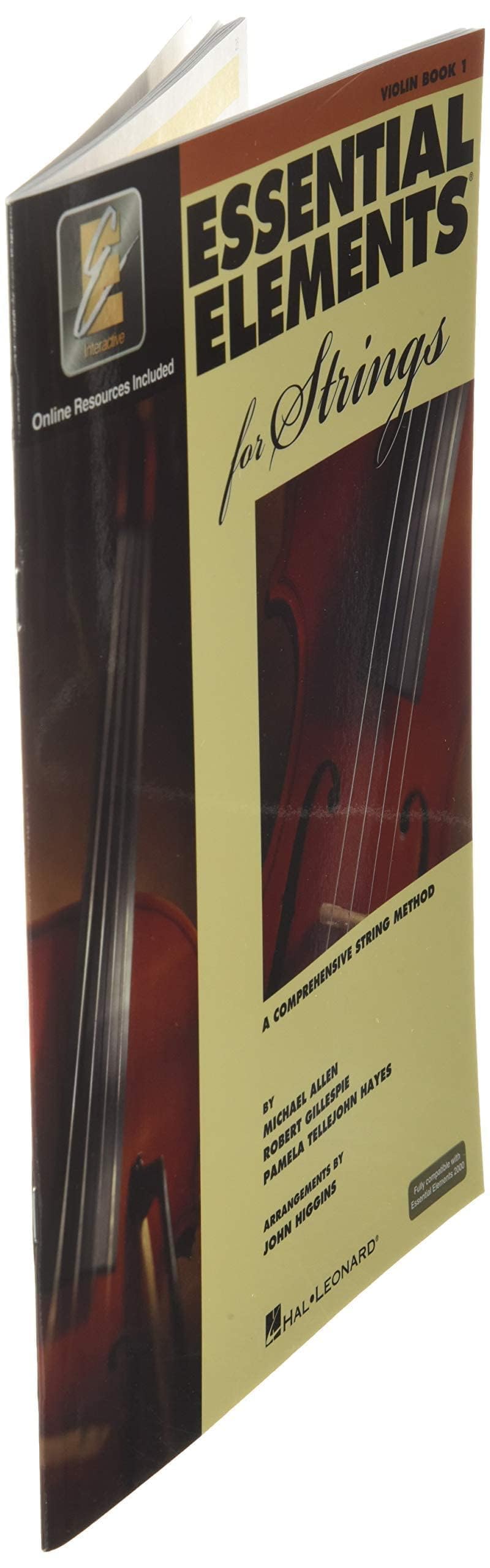 Essential Elements for Strings  Violin Book 1 with EEi  Beginner Violin Method Book with Online Music Lessons  Hal Leonard Esse,Used