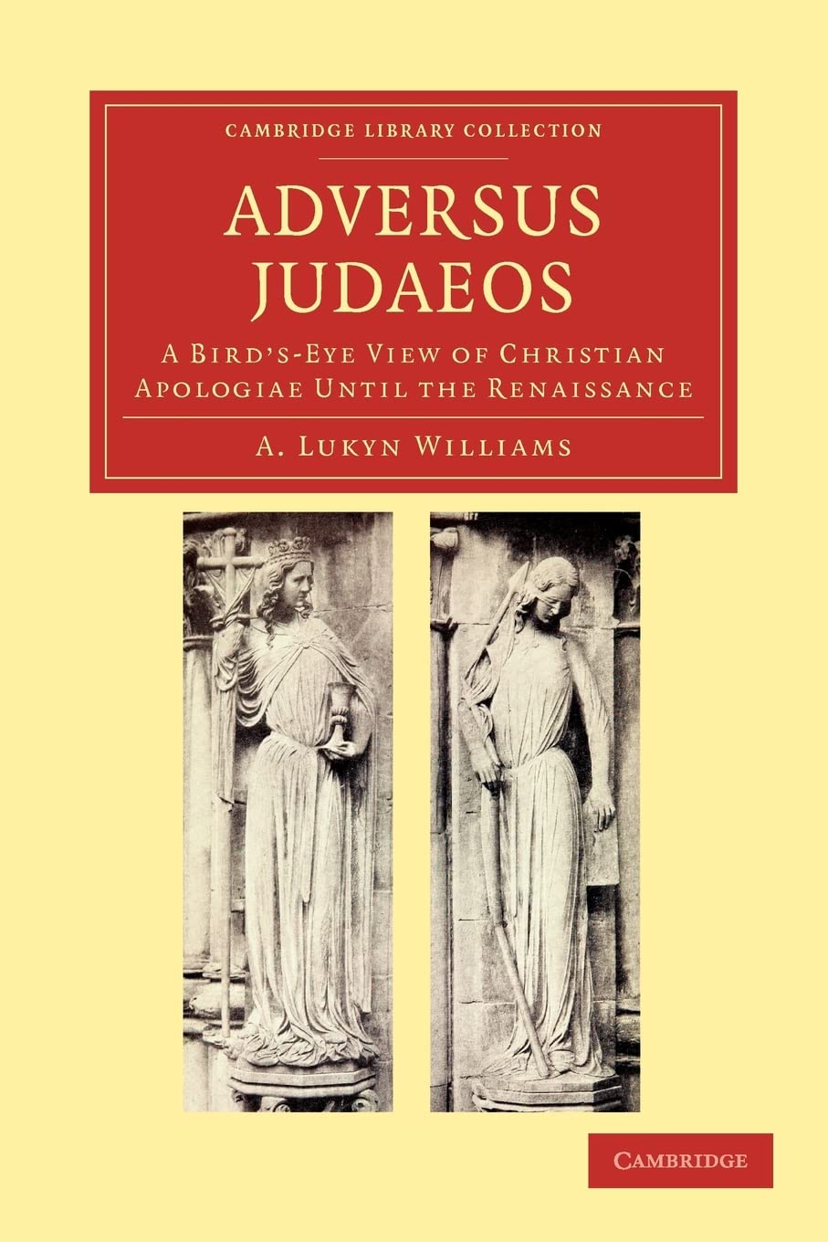 Adversus Judaeos: A Bird'sEye View of Christian Apologiae until the Renaissance (Cambridge Library Collection  Religion),Used