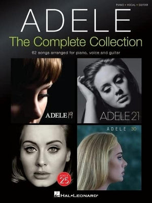 Adele: The Complete Collection  62 Songs for Piano, Voice and Guitar  Sheet Music with Chords and Lyrics  Ultimate Songbook Feat,New