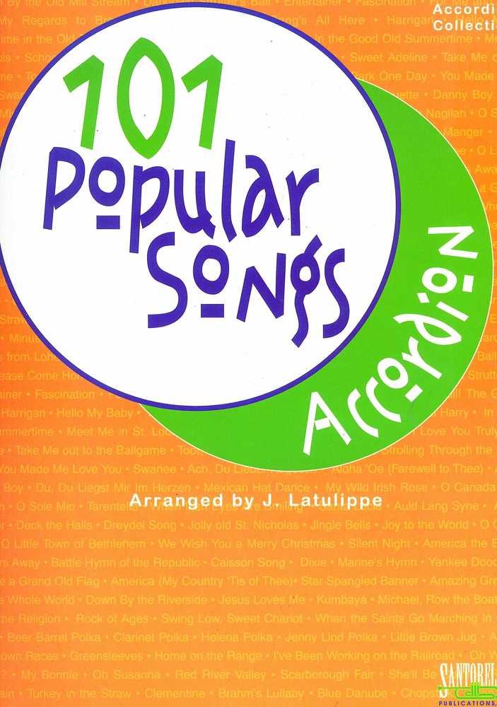 101 Popular Songs For Accordion,Used