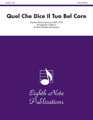 Quel Che Dice Il Tuo Bel Core: Score & Parts (Eighth Note Publications),Used