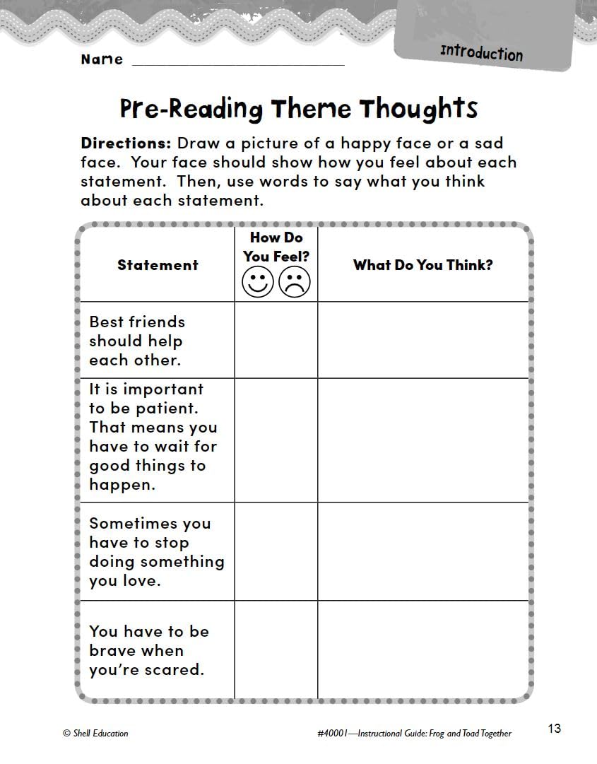 Frog and Toad Together: An Instructional Guide for Literature  Novel Study Guide for Elementary School Literature with Close Re,Used