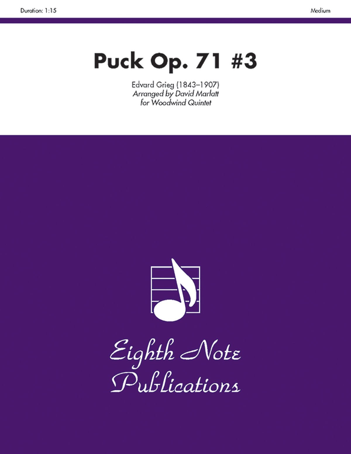 Puck, Op. 71 #3: Score & Parts (Eighth Note Publications),Used