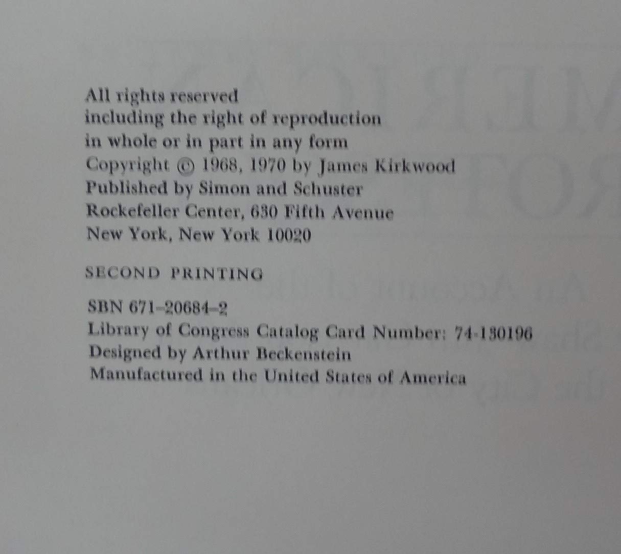 American Grotesque: An Account Of The Clay Shawjim Garrison Affair In The City Of New Orleans,Used