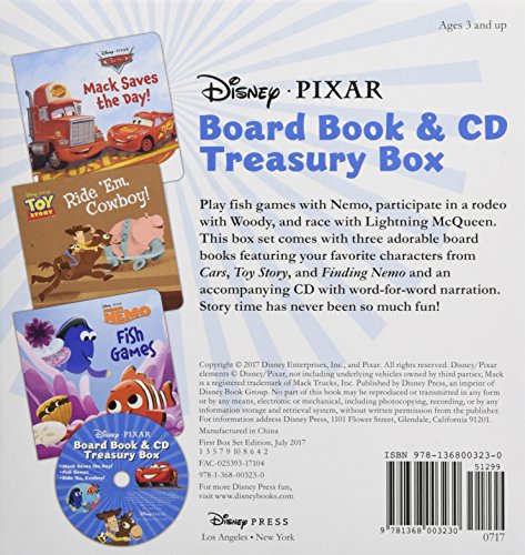 Disney*Pixar Board Book & CD Treasury Box,Used