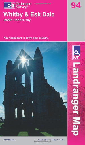 Whitby, Eskdale and Robin Hood's Bay (Landranger Maps) LR094,Used
