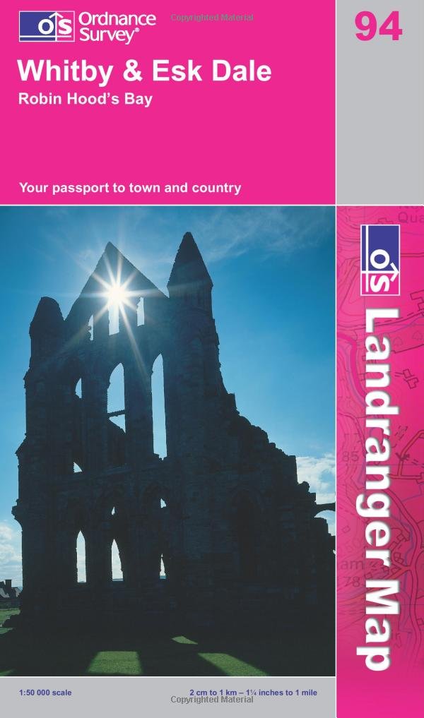 Whitby, Eskdale and Robin Hood's Bay (Landranger Maps) LR094,Used