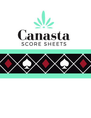 Canasta Score Sheets: Playing Card Game Scoring Card Notebook (Family Game Night Tournament Series),Used