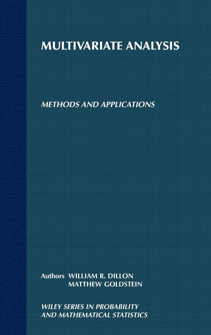 Multivariate Analysis: Methods and Applications,New