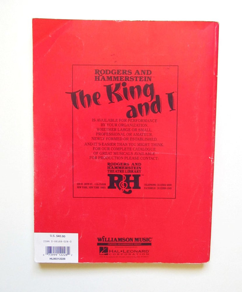 The King and I (Score),Used