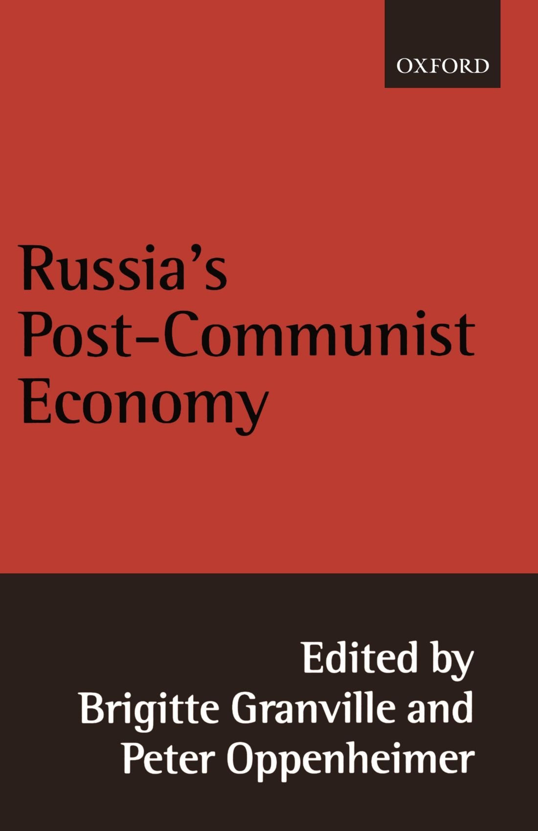 Russia'S Postcommunist Economy