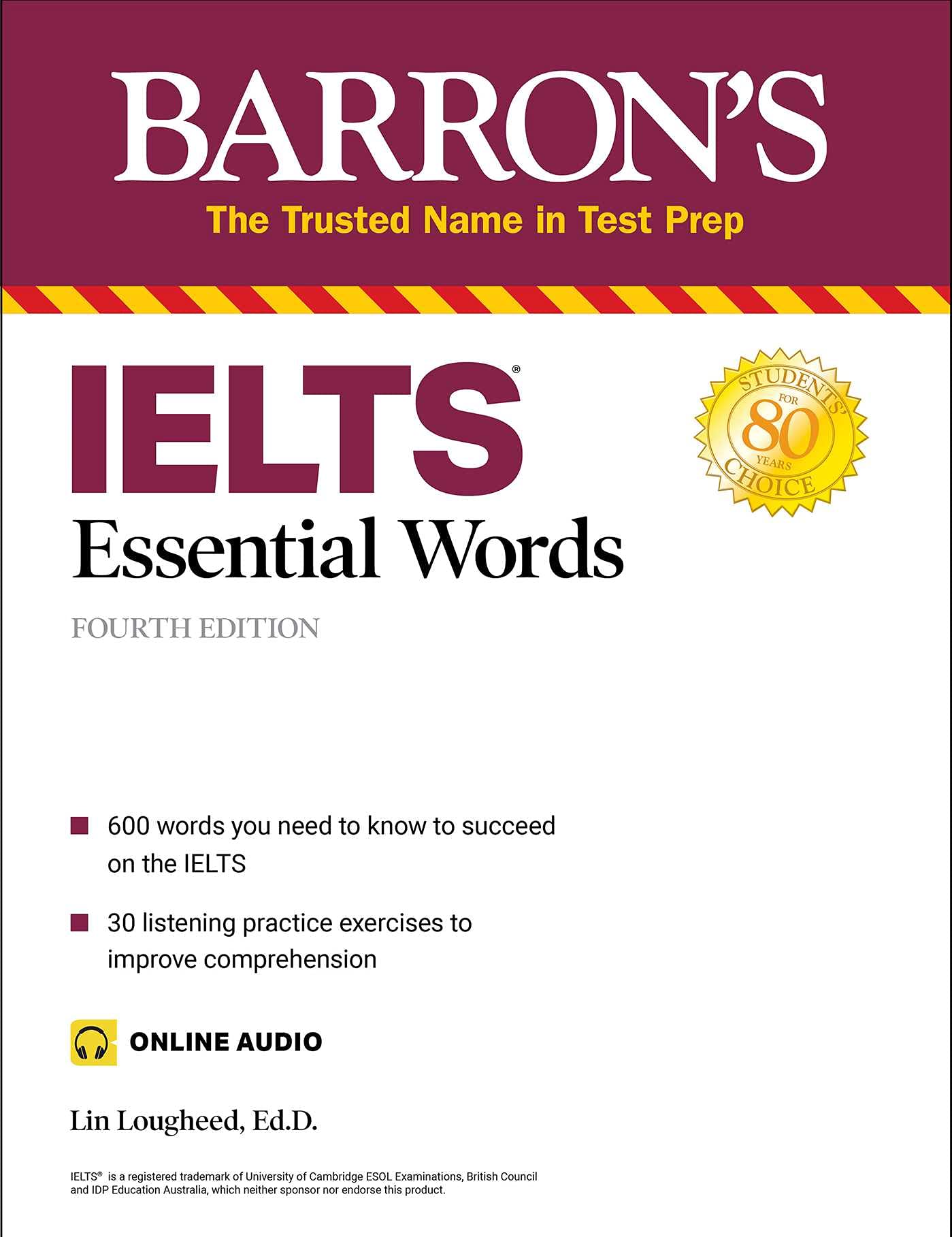 IELTS Essential Words (with Online Audio) (Barron's Test Prep),Used