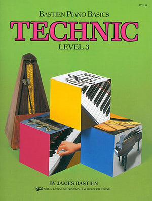 WP218  Bastien Piano Basics  Technic Level 3 (Wp213),New