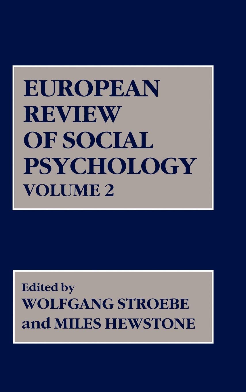 European Review of Social Psychology, Vol. 2,Used