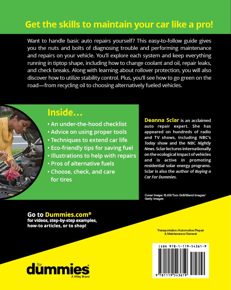 Auto Repair For Dummies,New