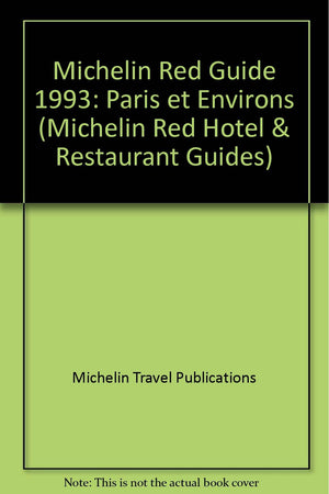 Michelin RedParis Et Environs, 1993,Used