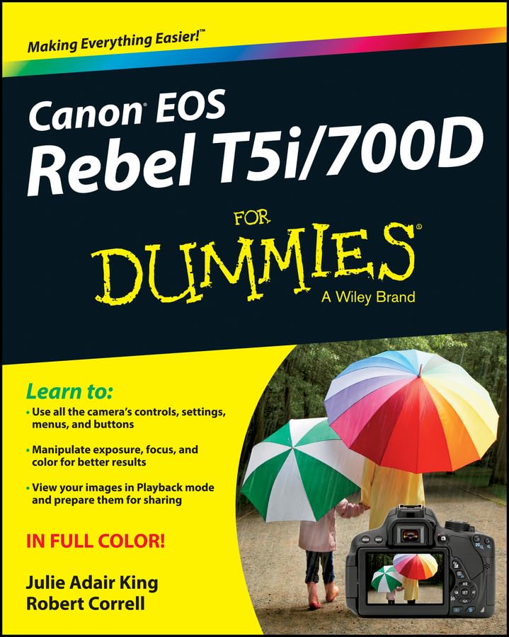 Canon Eos Rebel T5I/700D For Dummies,Used
