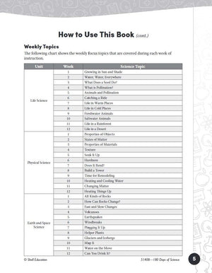 180 Days: Science, Earth and Space Science for 2nd Grade Practice Workbook for Classroom and Home, Cool and Fun Practice Created,New