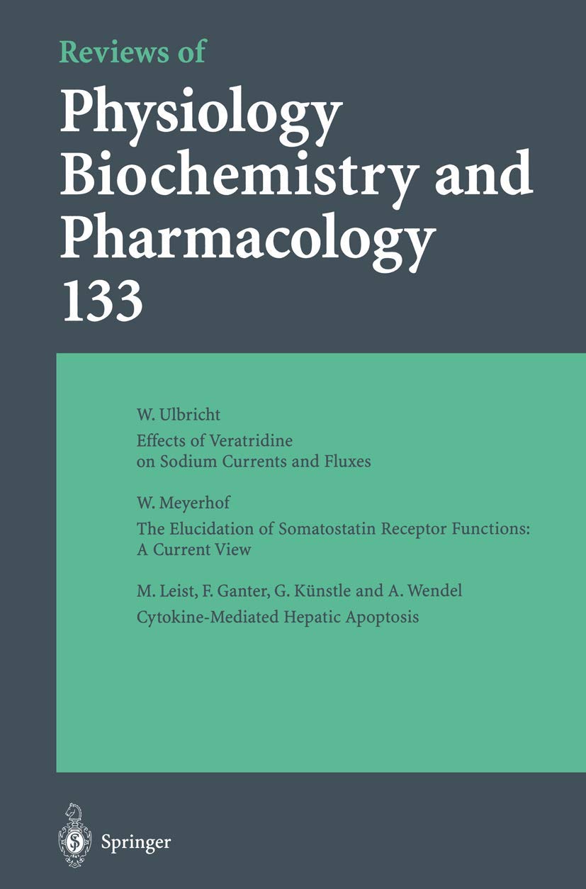 Reviews of Physiology, Biochemistry and Pharmacology (Reviews of Physiology, Biochemistry and Pharmacology, 133),Used