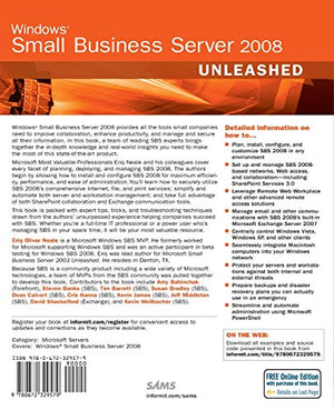 Windows Small Business Server 2008 Unleashed,Used