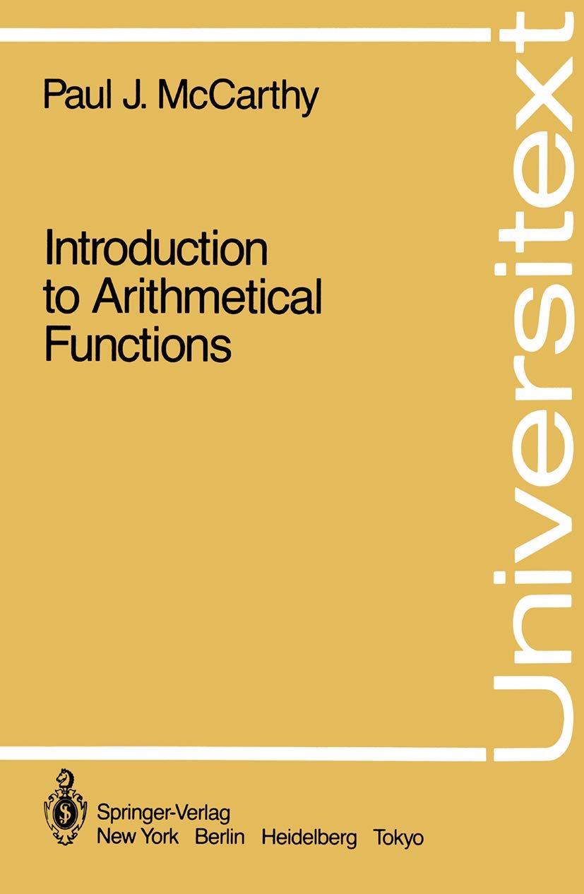 Introduction to Arithmetical Functions (Universitext),New
