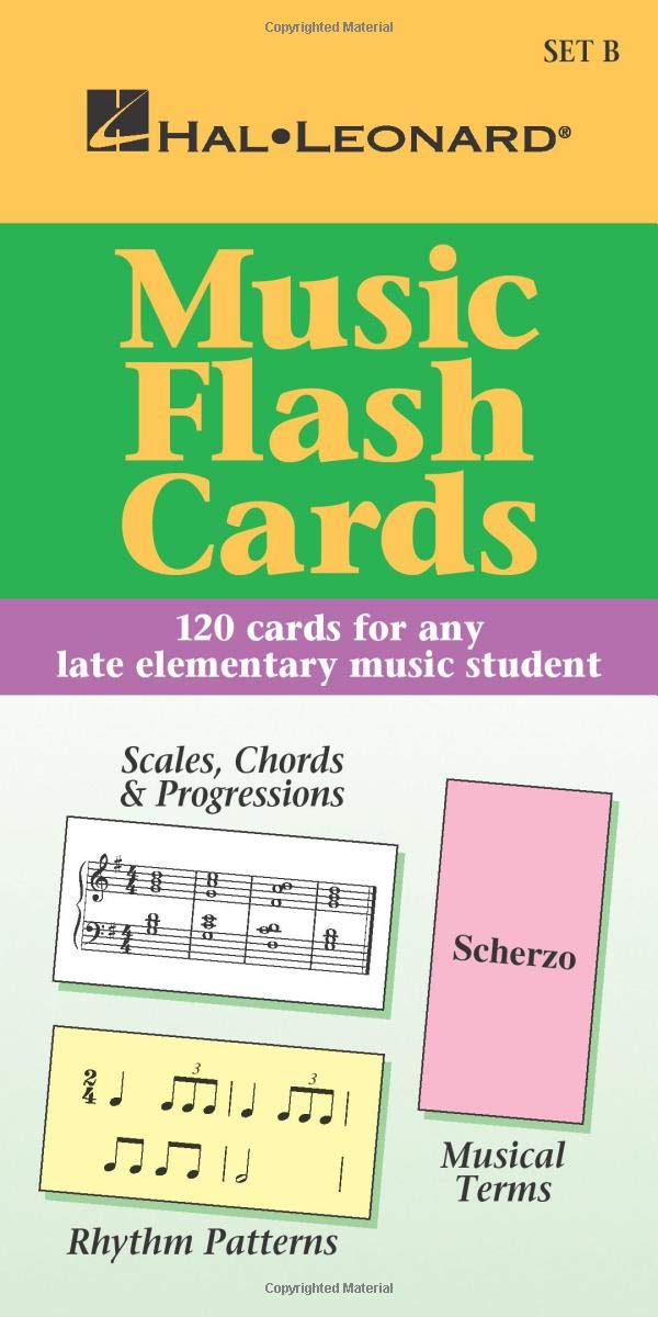 Music Flash Cards  Set B: Hal Leonard Student Piano Library,New