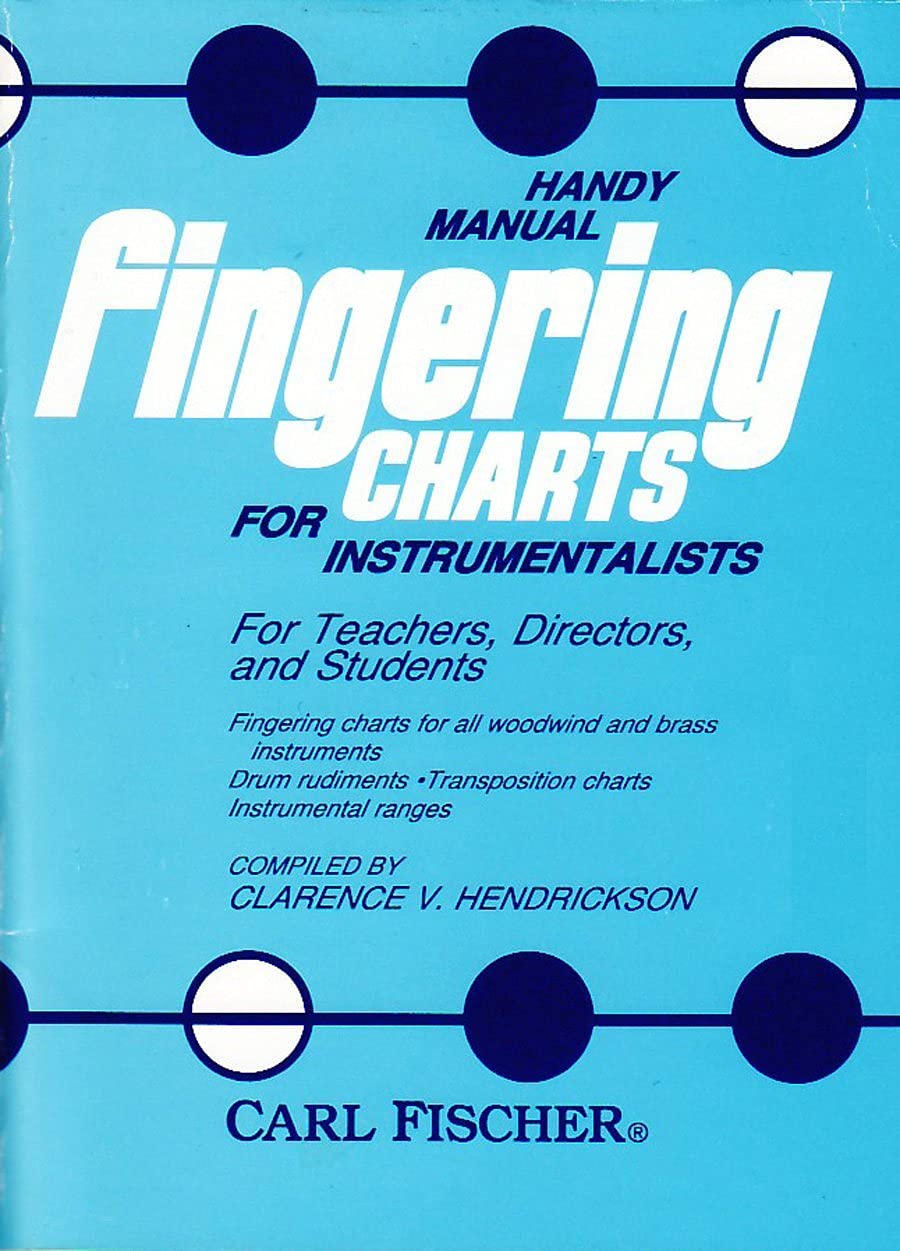 O3876  Handy Manual Fingering Charts For Instrumentalists,New